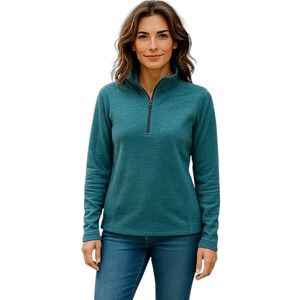 Stillwater Supply Co. Women's Micro Fleece Sweater - Half-Zip - Pullover - Light
